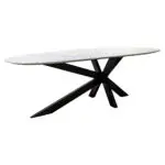 - Eettafel Trocadero wit (Black/white)