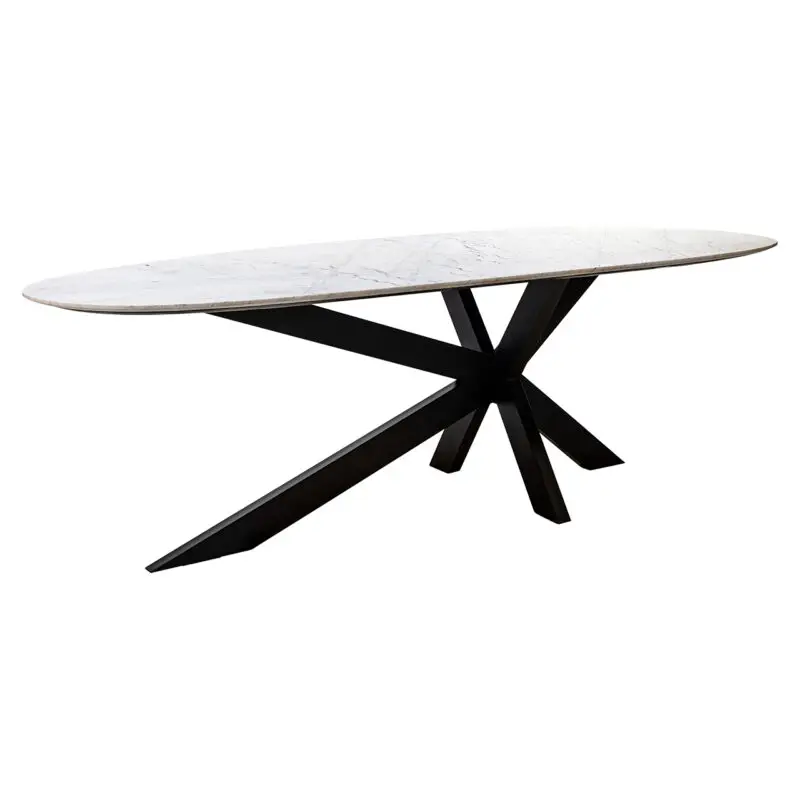 - Eettafel Trocadero wit (Black/white)