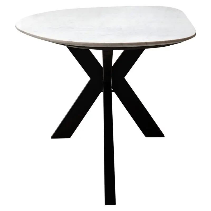 - Eettafel Trocadero wit (Black/white)