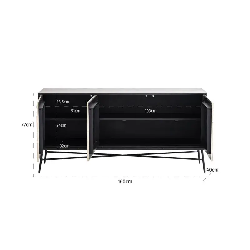 - Dressoir Tetro Silver