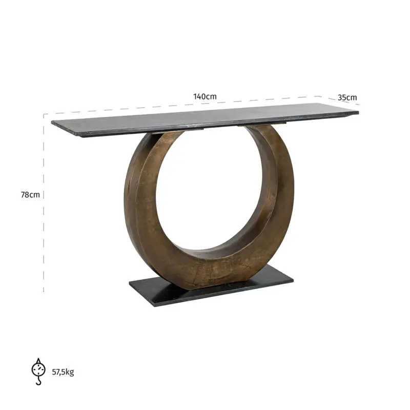 - Wandtafel Luna (Gold)