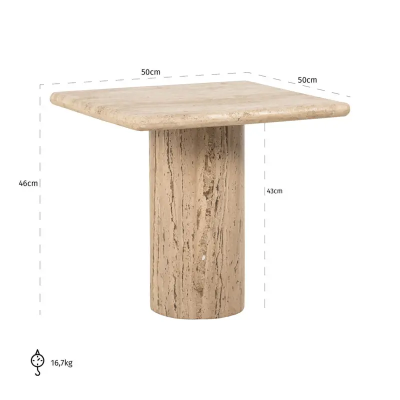 - Bijzettafel Hampton (Sand)