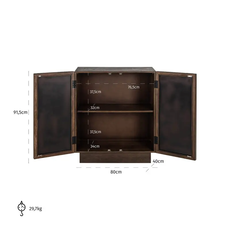 - Dressoir Bryant 2-deuren (Brown)