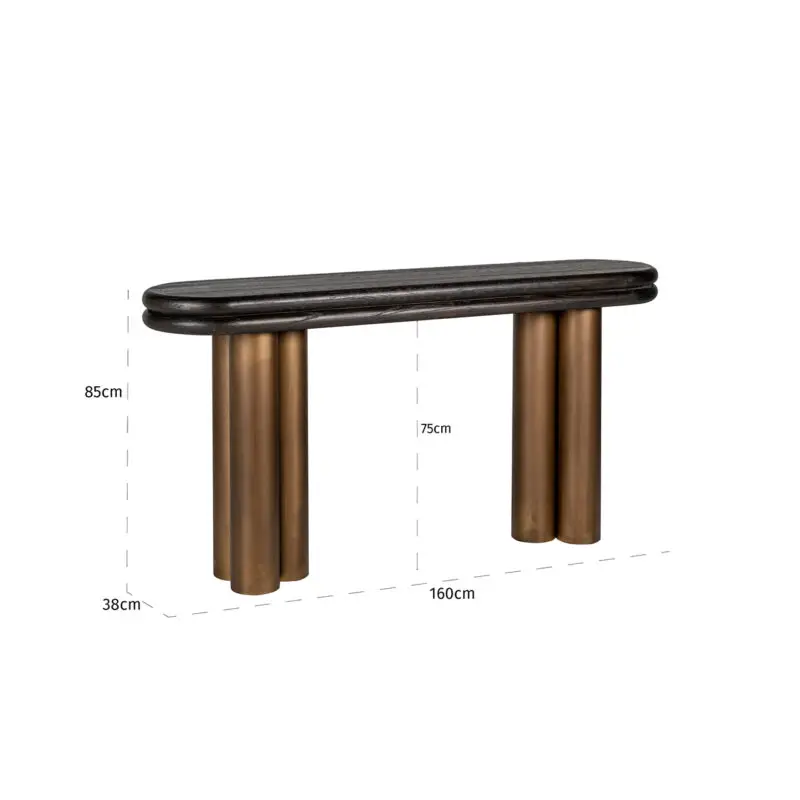 - Wandtafel Macaron (Black rustic)