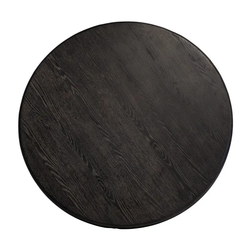- Eettafel Macaron 130Ø (Black rustic)
