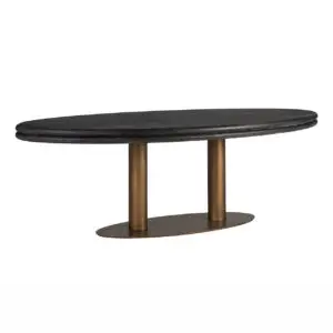 - Eettafel Macaron ovaal 235 (Black rustic)