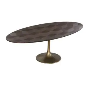- Eettafel Luxor diamant ovaal 230 (Brown)