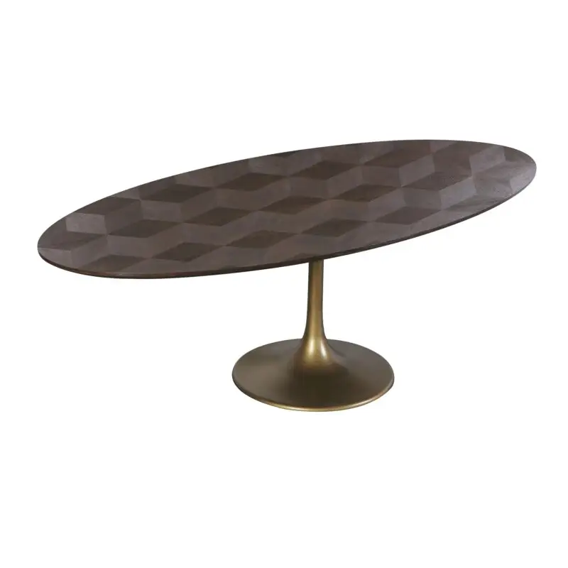 - Eettafel Luxor diamant ovaal 230 (Brown)