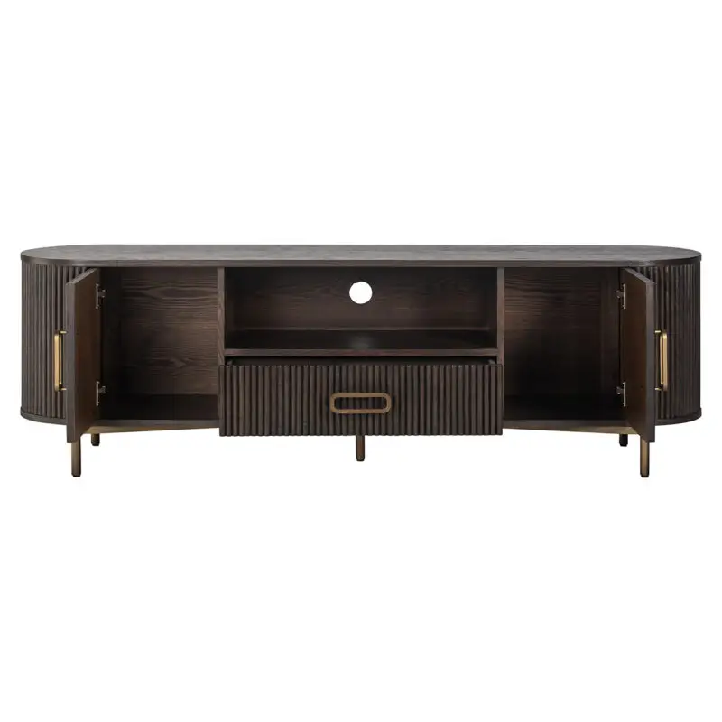 - TV-dressoir Luxor 2-deuren 1-lade (Brown)