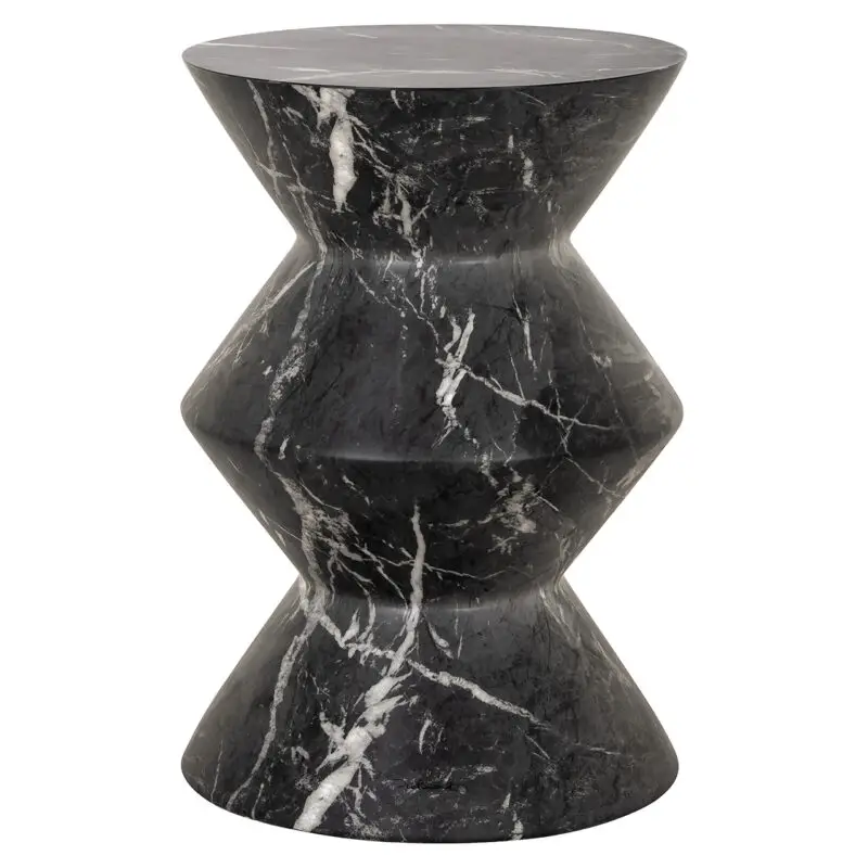 - Bijzettafel Bosco faux zwart marmer (Black)