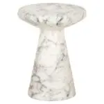 - Bijzettafel Lohan faux wit marmer (White)