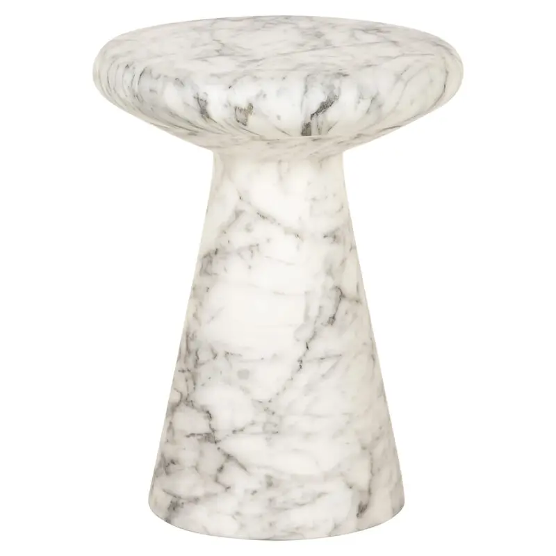 - Bijzettafel Lohan faux wit marmer (White)