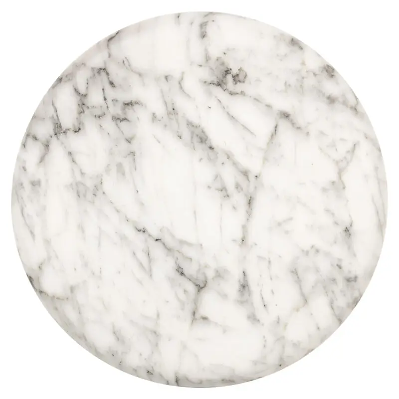 - Bijzettafel Lohan faux wit marmer (White)