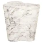 - Bijzettafel Rockyard faux wit marmer indoor/outdoor (White)