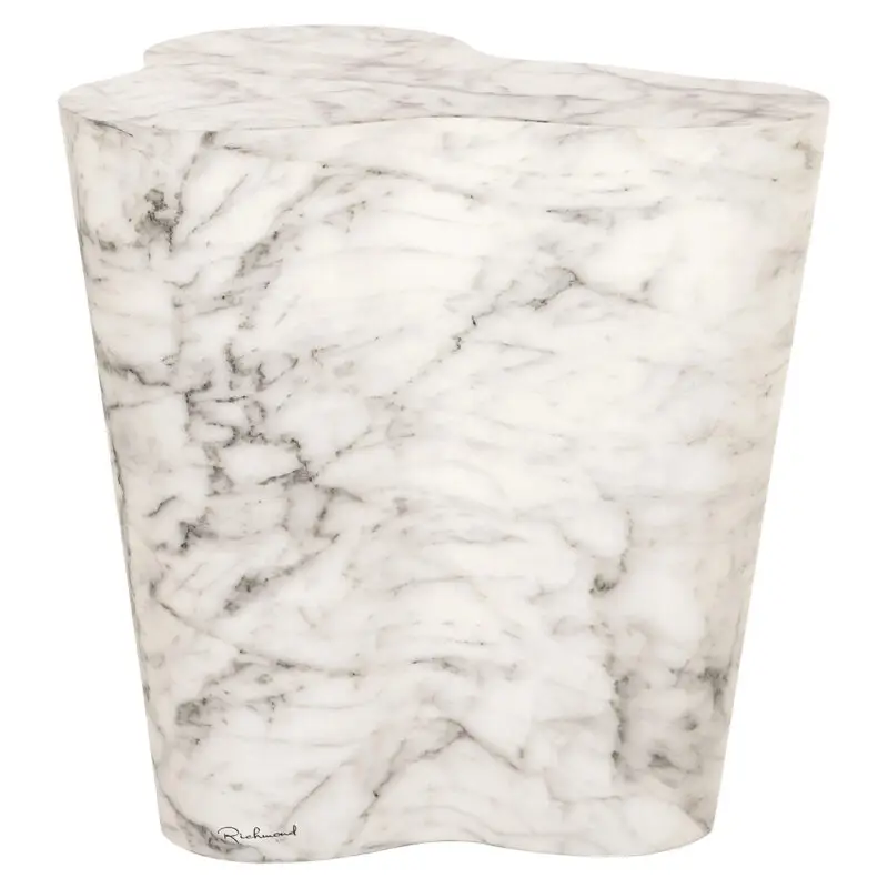 - Bijzettafel Rockyard faux wit marmer indoor/outdoor (White)
