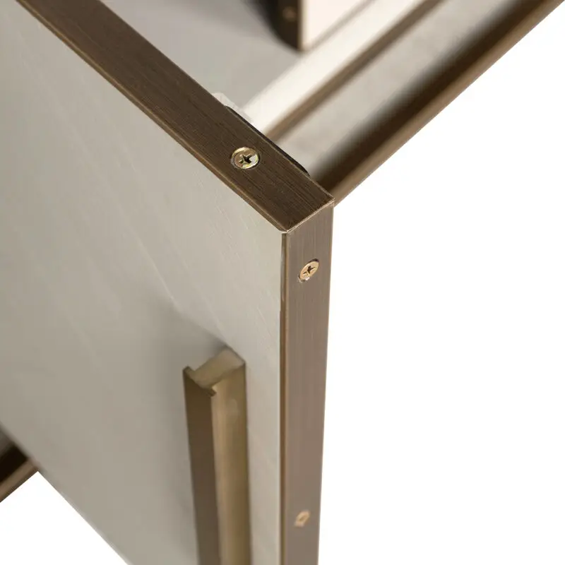 - TV-meubel Whitebone brass 4-deuren 200 (Verona Grey)