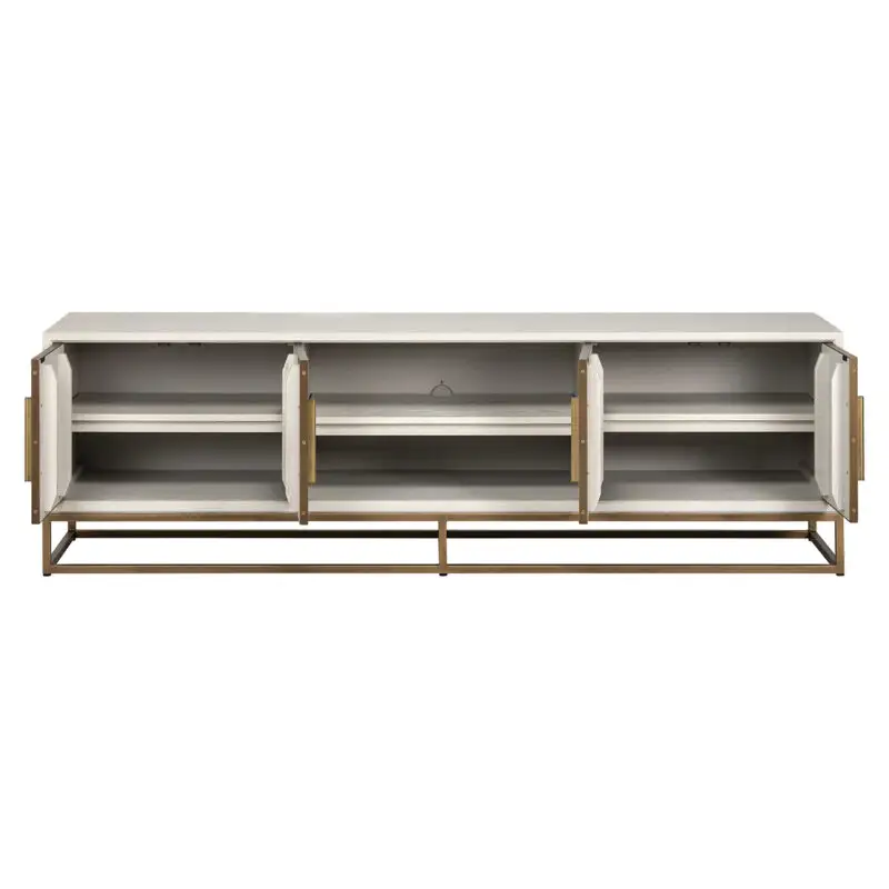 - TV-meubel Whitebone brass 4-deuren 200 (Verona Grey)