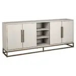 - Dressoir Whitebone brass 4-deuren (Verona Grey)
