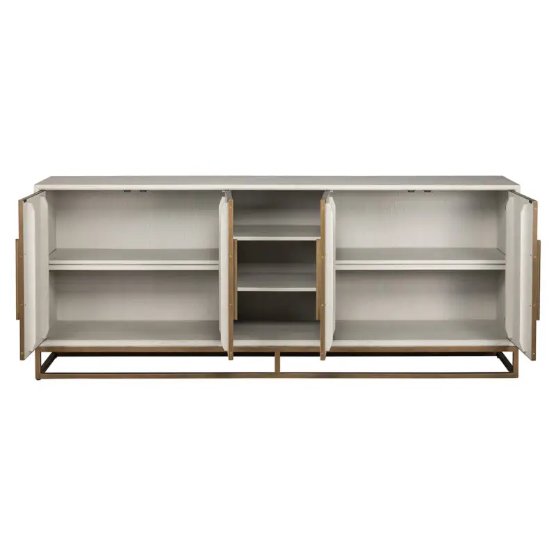 - Dressoir Whitebone brass 4-deuren (Verona Grey)