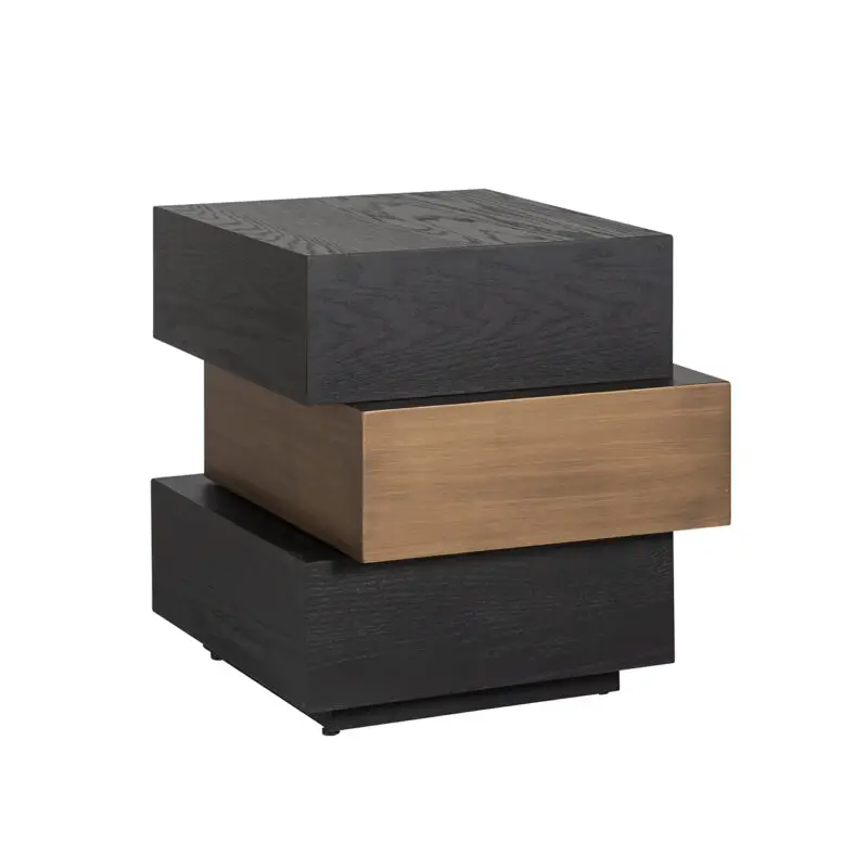 - Bijzettafel Cambon 3-laags (Dark coffee)