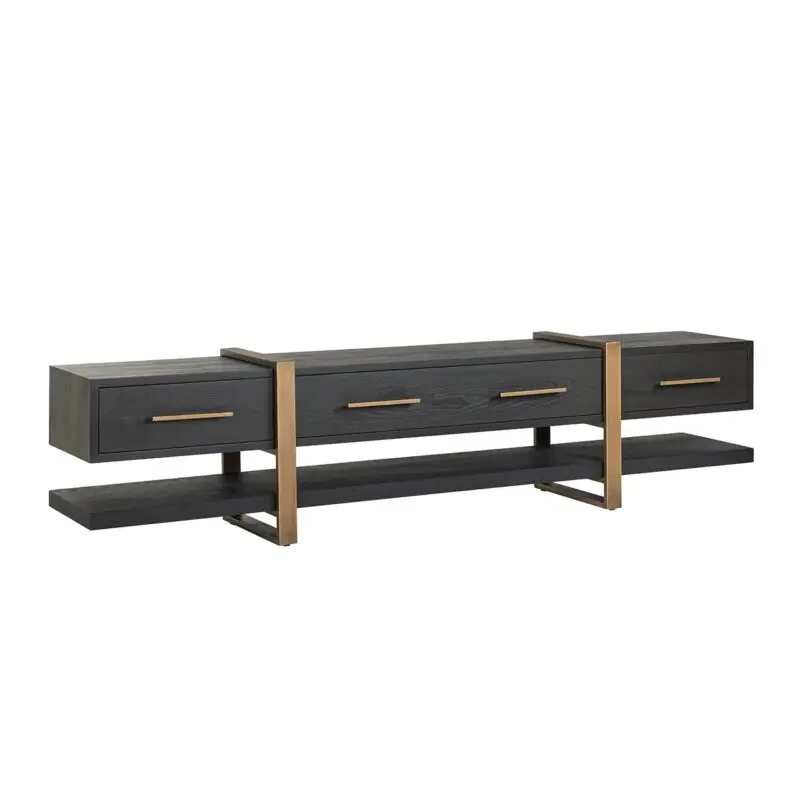 - TV-dressoir Cambon 3-laden (Dark coffee)