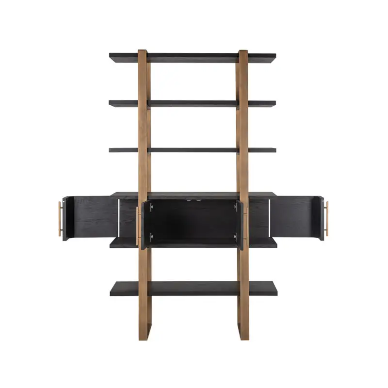 - Wandkast Cambon 4-deuren 4-planken (Dark coffee)