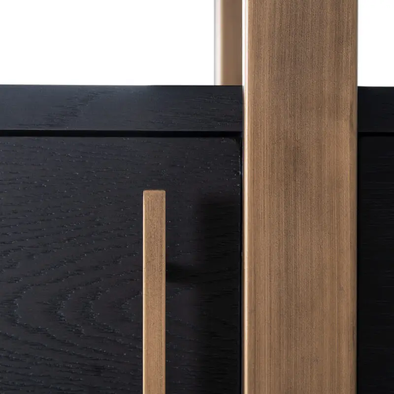 - Wandkast Cambon 4-deuren 4-planken (Dark coffee)