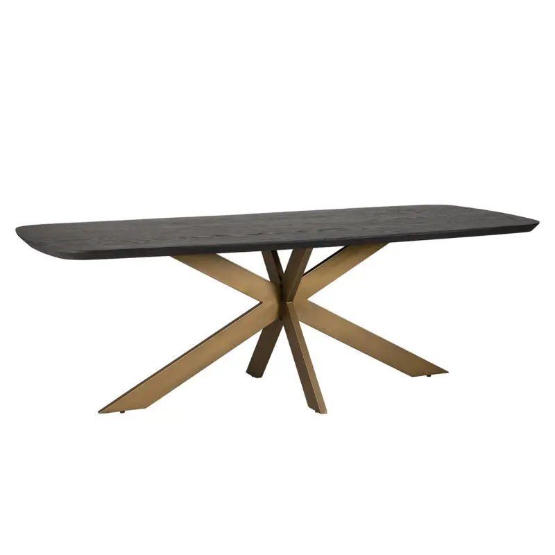 - Eettafel Cambon 230 deens ovaal (Dark coffee)
