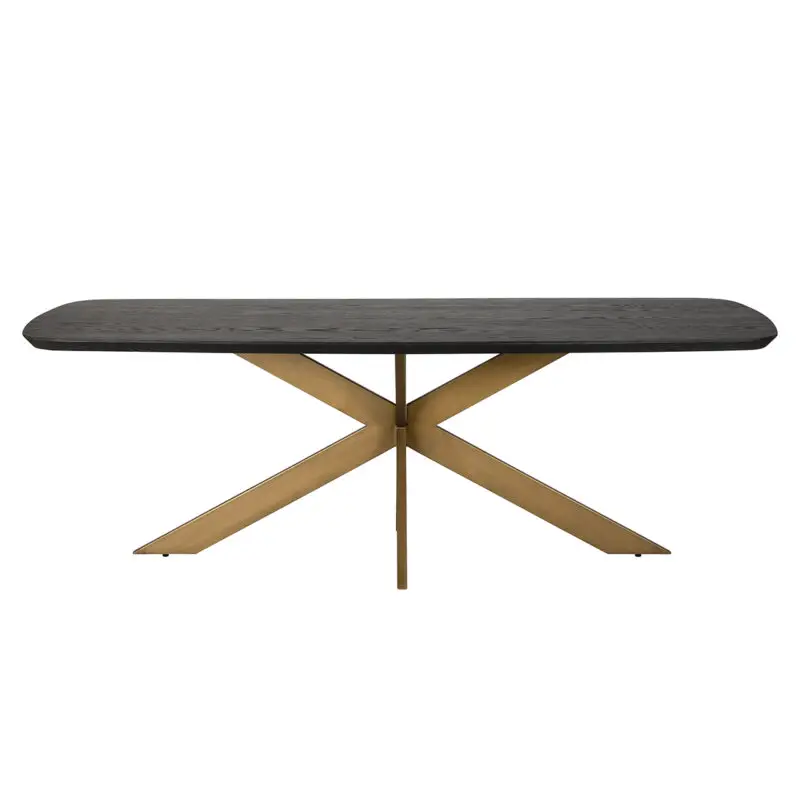 - Eettafel Cambon 230 deens ovaal (Dark coffee)
