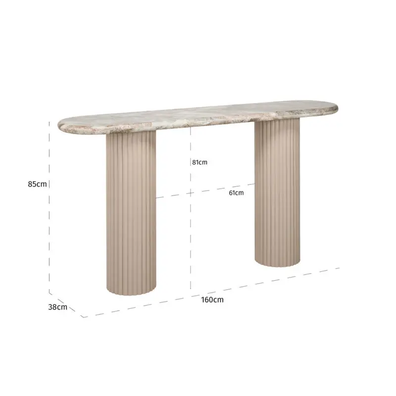 - Wandtafel Coronel (Beige)