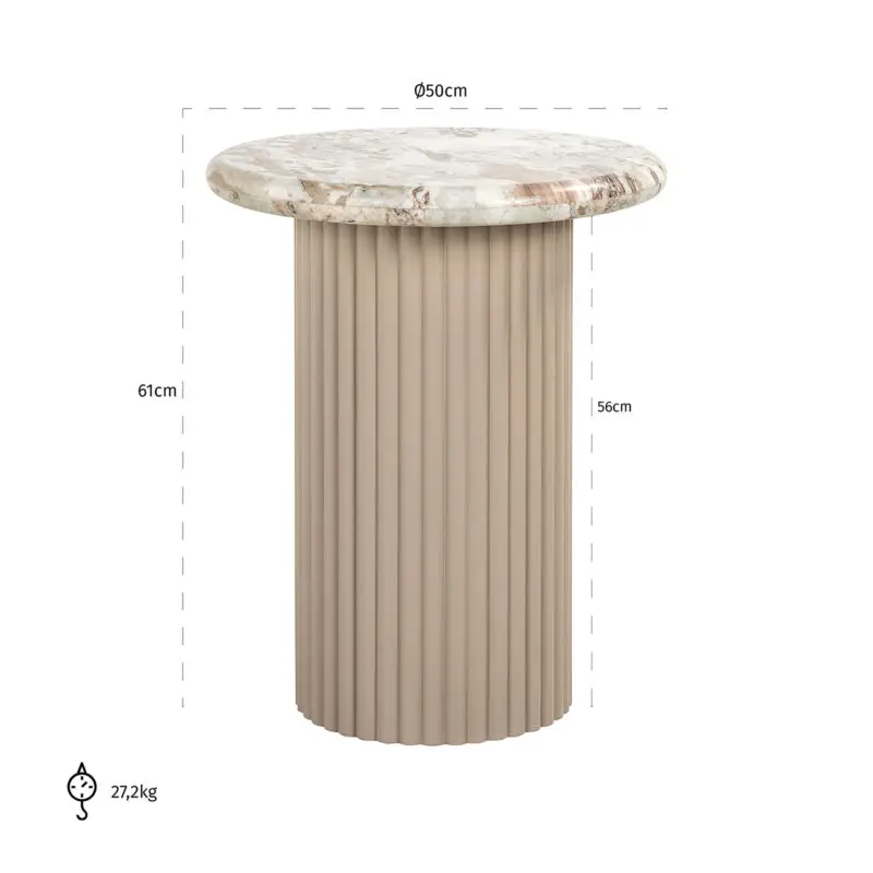 - Bijzettafel Coronel (Beige)