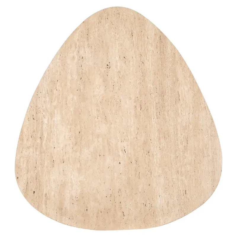 - Salontafel Spencer set van 2 beige/grey travertine (Beige)