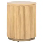 - Bijzettafel Belfort 50Ø (Natural oak)