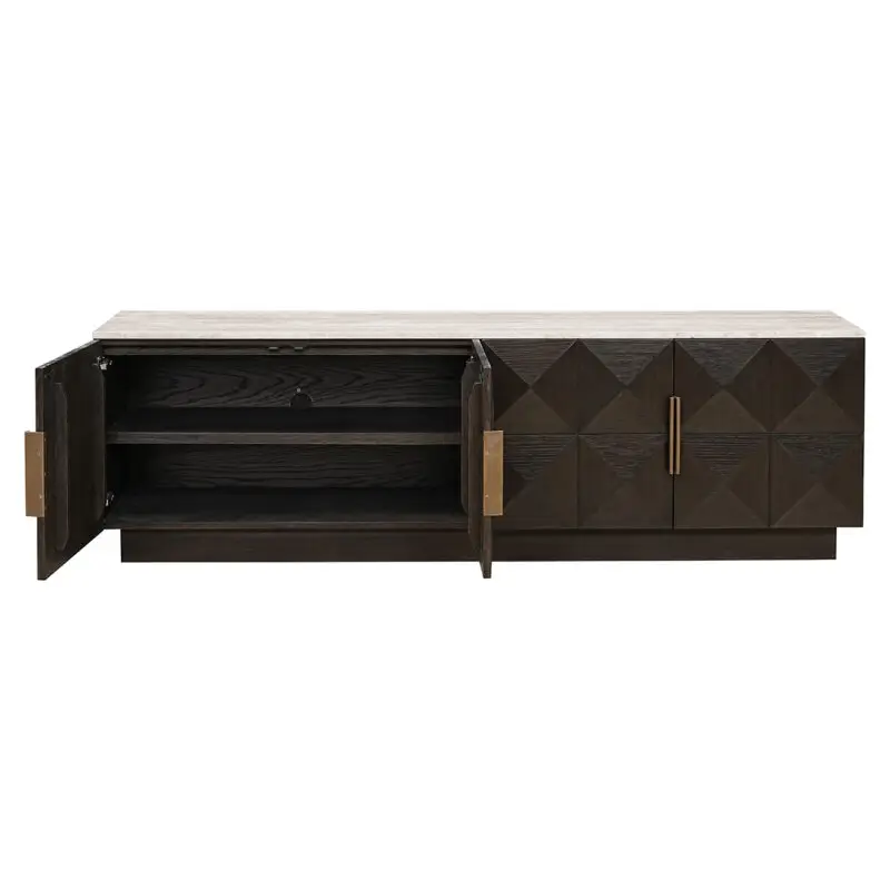 - Tv-dressoir Claremont 4-deurs (Brown)