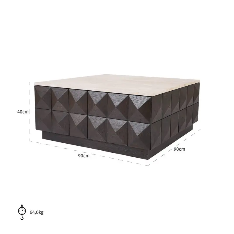 - Salontafel Claremont (Brown)