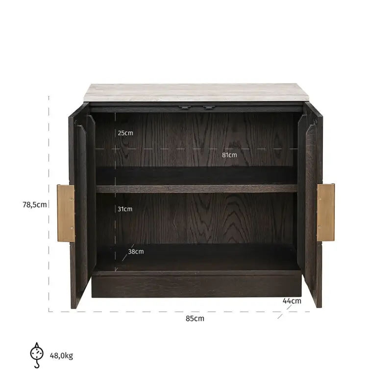 - Dressoir Claremont 2-deurs (Brown)