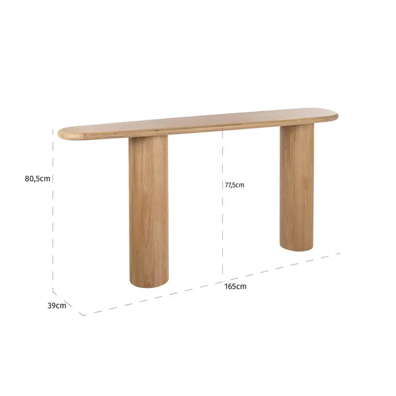 - Wandtafel Oakley (Natural oak)