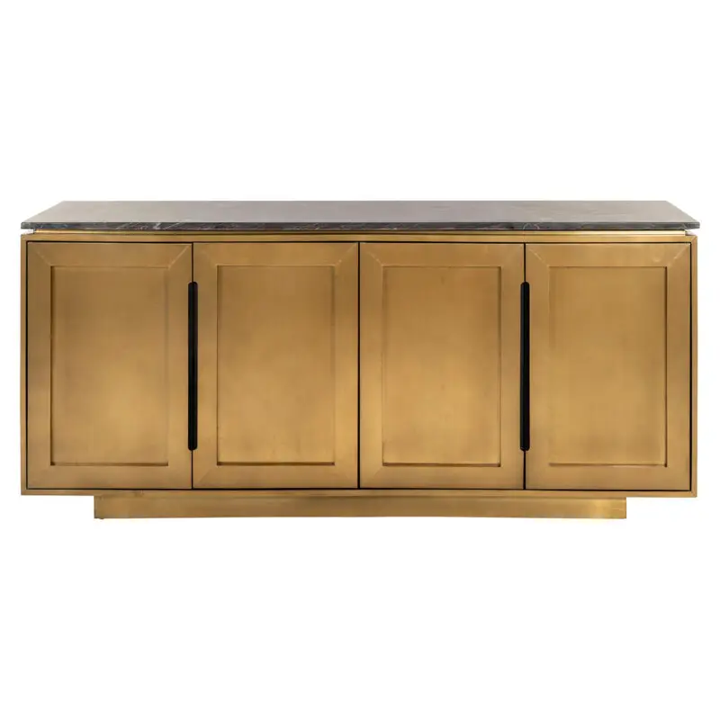 - Dressoir Finsbury 4-deurs (Black/gold)