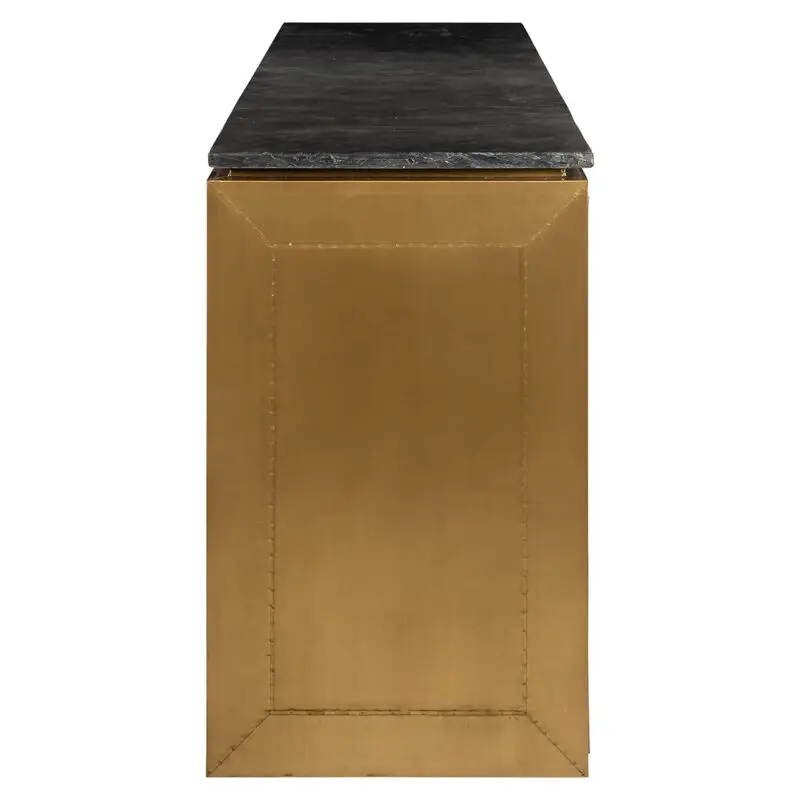 - Dressoir Finsbury 4-deurs (Black/gold)