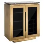 - Dressoir Finsbury 2-deurs (Black/gold)