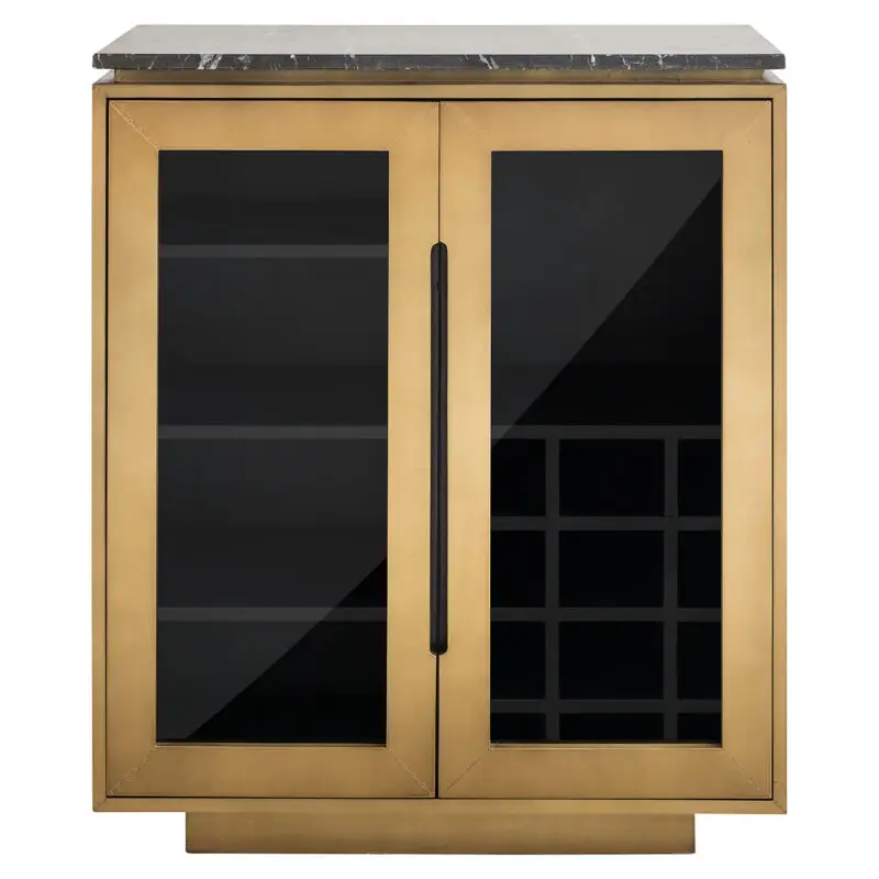 - Dressoir Finsbury 2-deurs (Black/gold)