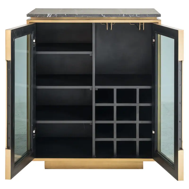 - Dressoir Finsbury 2-deurs (Black/gold)