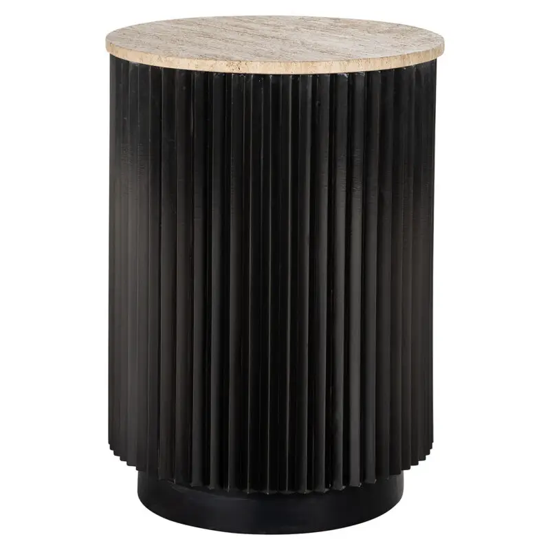 - Bijzettafel Hampton 45Ø (Dark brown)