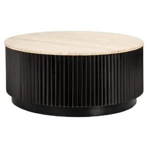 - Salontafel Hampton 90Ø (Dark brown)