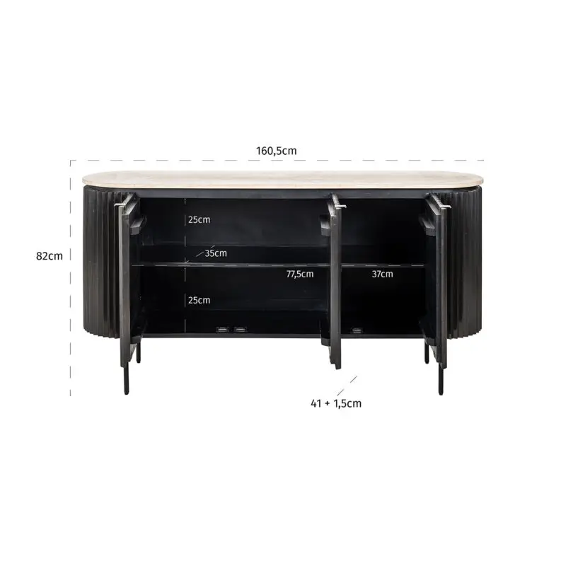 - Dressoir Hampton (Dark brown)