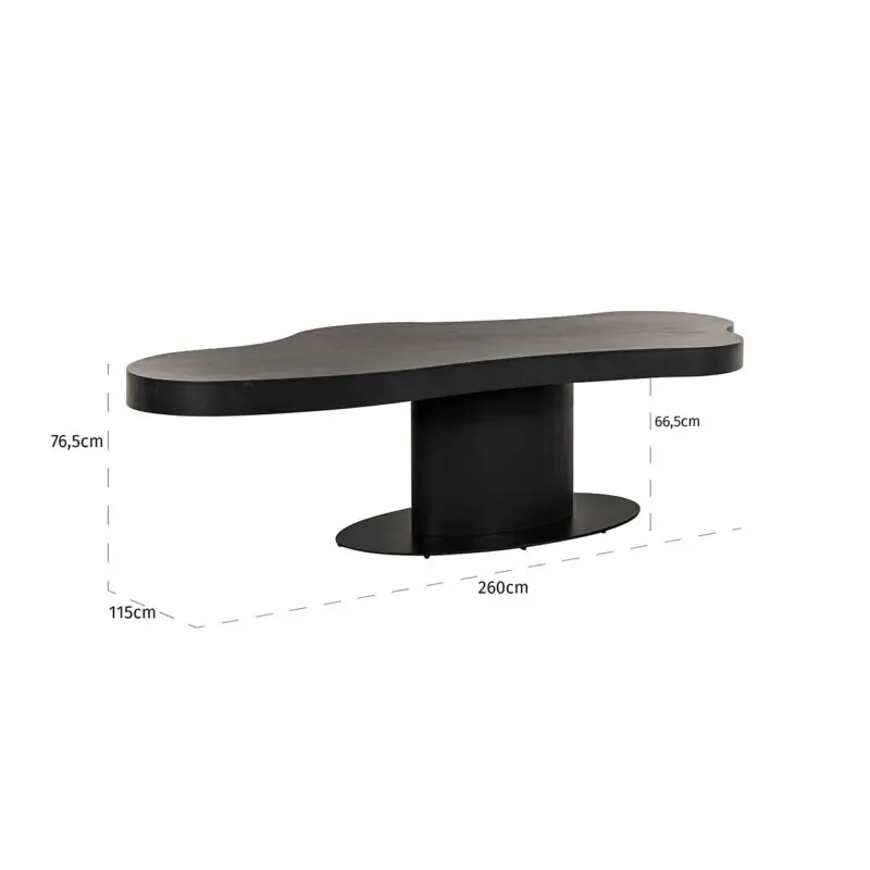 - Eettafel Bogor 260 (Dark coffee)