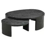 - Salontafel Navarino set van 2 (Dark coffee)