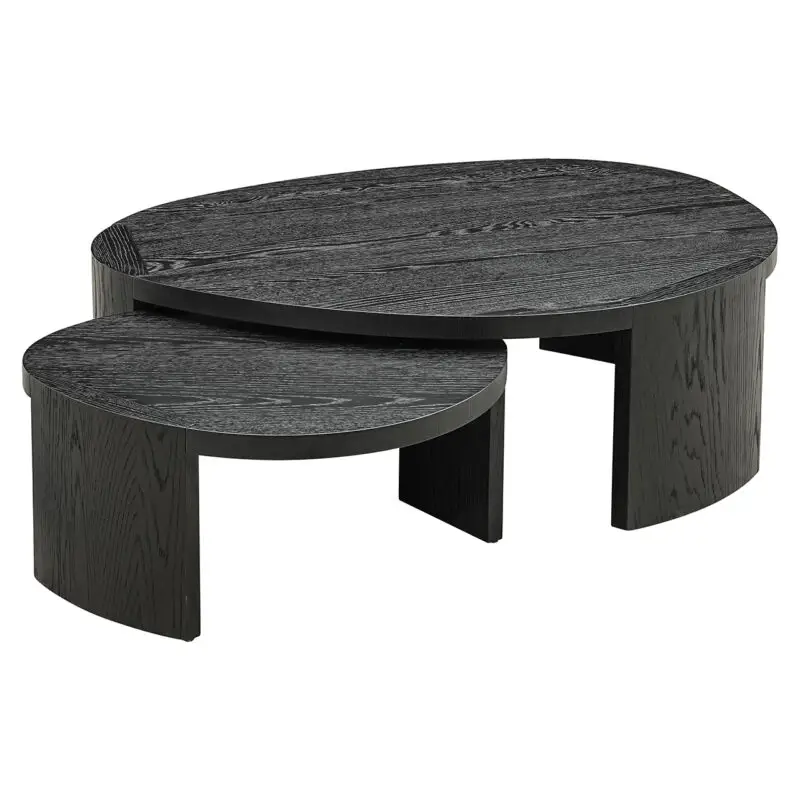 - Salontafel Navarino set van 2 (Dark coffee)