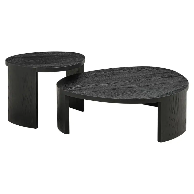 - Salontafel Navarino set van 2 (Dark coffee)