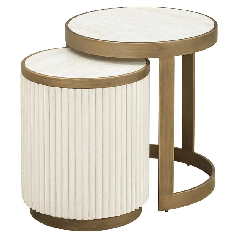 - Bijzettafel Tivoli set van 2 (White)